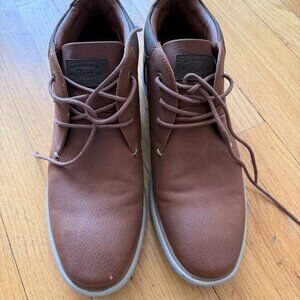 G.H. Bass & Co. Vegan Leather 2-Tone Brown USA Comfort Shoes Men's 10